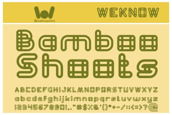 Bamboo Shoots: A Modern Display Font for Bold Branding