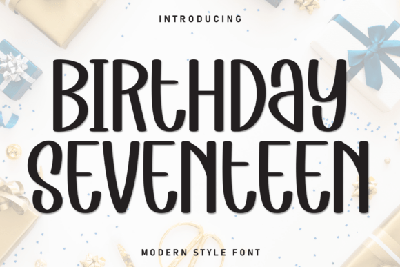 Birthday Seventeen: The Whimsical Handwritten Display Font