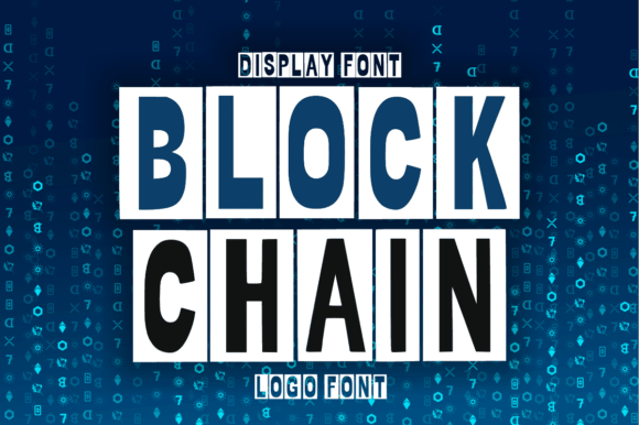 Blockchain: A Modern Display Font for Creative Projects
