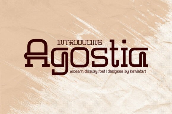 Discover Agostia: A Sleek and Modern Display Font