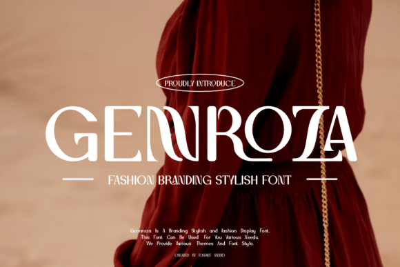 Discover Gennroza: A Modern Font for Luxury Branding