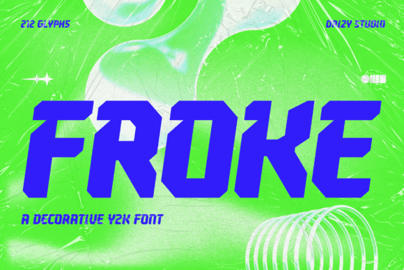 Froke: Bold Futuristic Display Font for Modern Design