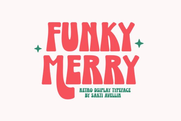 Funky Merry: Bold Retro Font for Joyful Designs