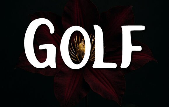 Golf: A Clean, Rounded Display Font for Modern Designs