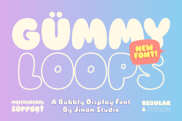Gummy Loops: The Playful Font for Joyful Design Projects