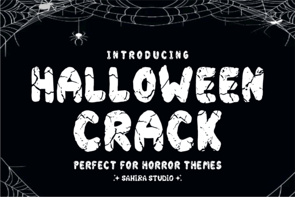 Halloween Crack: The Modern Cracked Font for Horror Designs