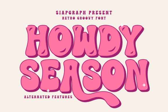 Howdy Season: A Charming Retro Display Typeface