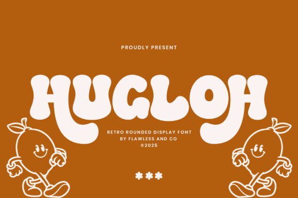 Hugloh: A Retro Display Font with Warmth