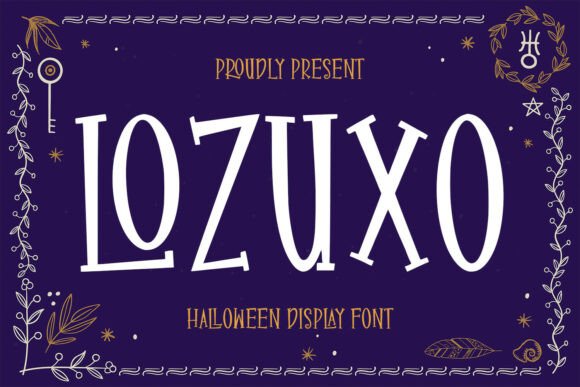 Lozuxo: Your Playfully Spooky Halloween Display Font