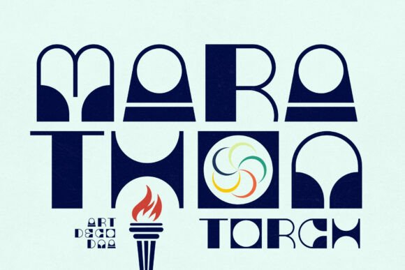 Marathon Torch: A Bold Typeface for Iconic Design