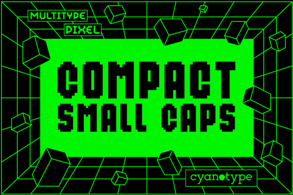 MultiType Pixel Compact: A Bold Display Typeface