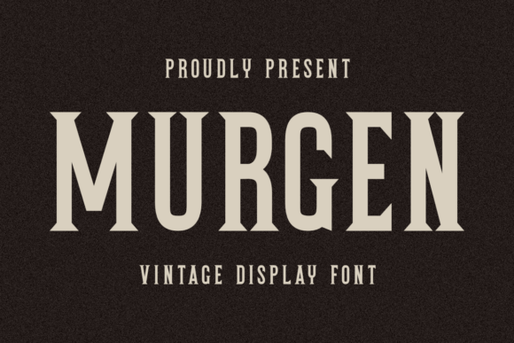 Murgen: Bold Vintage Display Font for Impactful Designs