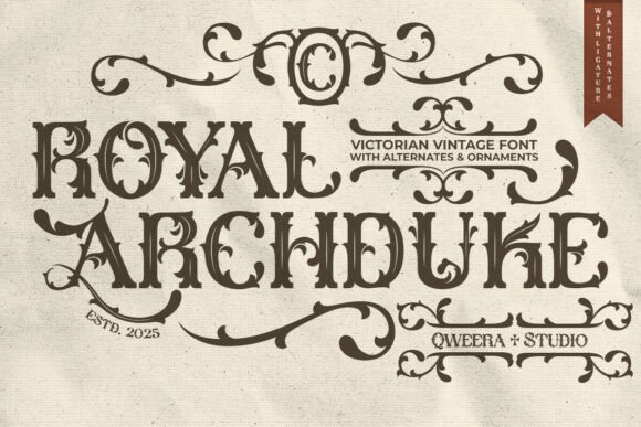 Royal Archduke: A Victorian Vintage Display Font