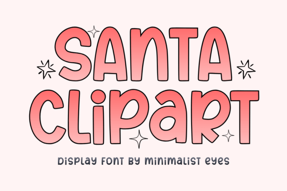 Santa Clipart: A Festive Font for Holiday Cheer