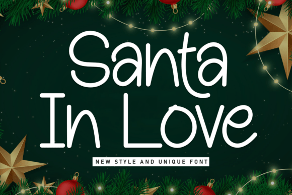 Santa in Love: A Fresh and Friendly Display Font