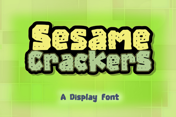 Sesame Crackers: A Playful Font for Creative Projects