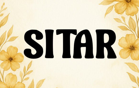 Sitar: The Groovy Retro Display Font for Bold Designs