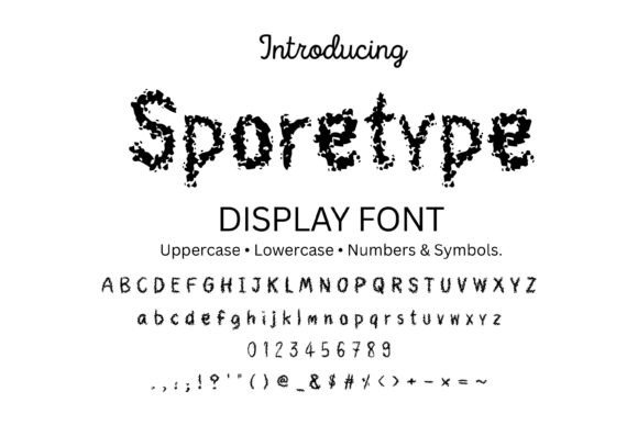 Sporetype: The Gritty Display Font for Dark, Edgy Designs