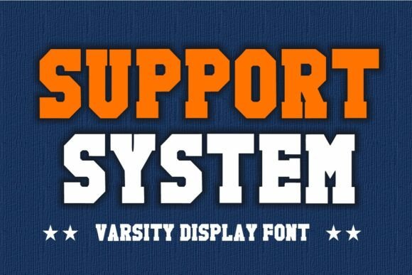 Support System: A Modern Bold Display Font for Dynamic Design