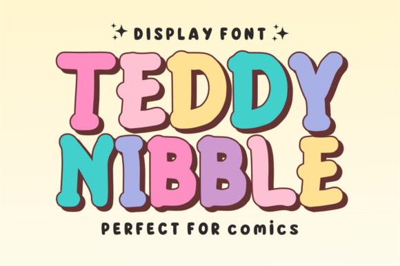 Teddy Nibble: Discover This Charming Display Font