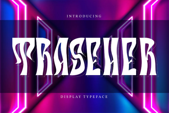 Traseher: The Retro Display Font with Modern Versatility